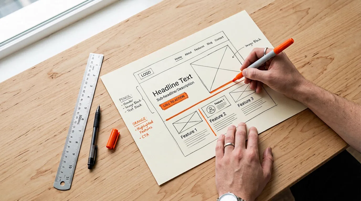 Maquettes UX/UI et parcours utilisateur d'une refonte de site web